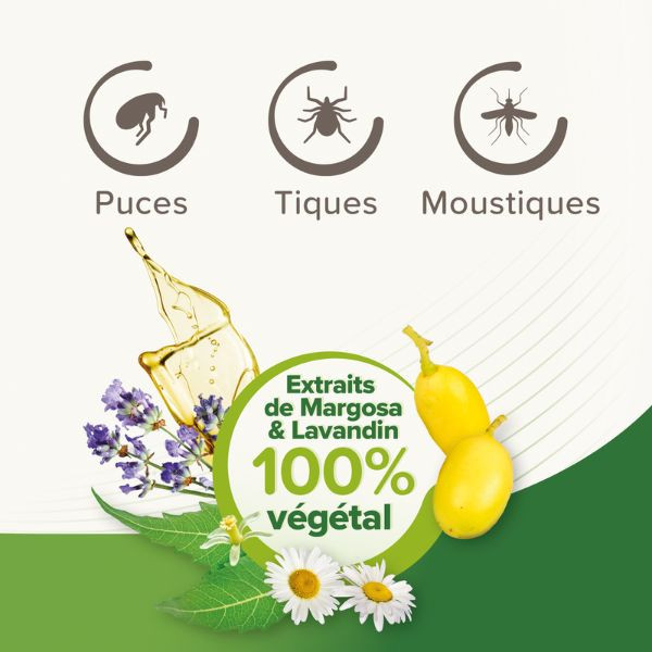 Beaphar "Vetopure" Collier Répulsif Antiparasitaire pour Chien - Marron