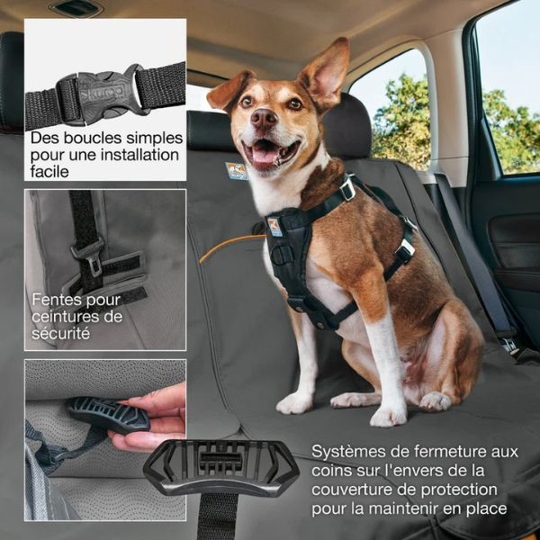 Kurgo Housse de Banquette Wander - Noire