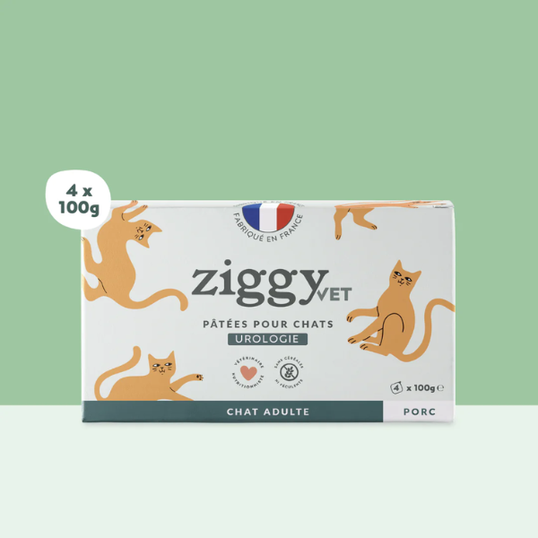 Ziggy Pâtée Urinaire Chat - 4 x 100 g