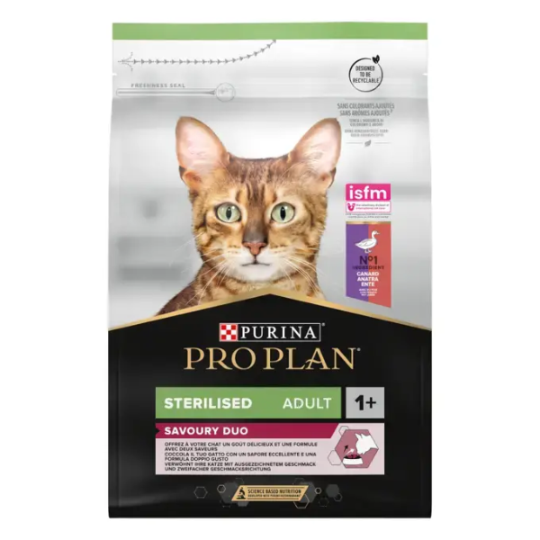 PROPLAN Cat Sterilised Duo Canard - 3 kg