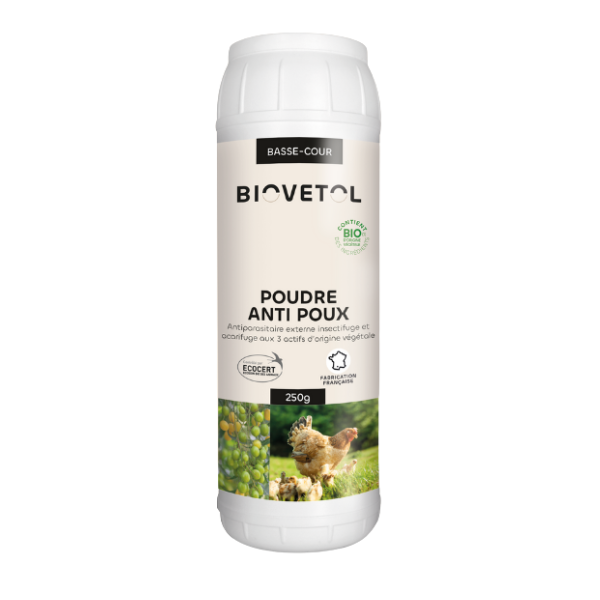 Biovetol Poudre Anti-Poux Basse-Cour Bio - 250 g