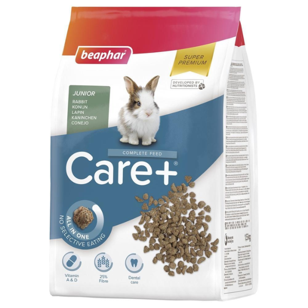Beaphar Care+ Alimentation pour Lapin Junior - 1,5 kg