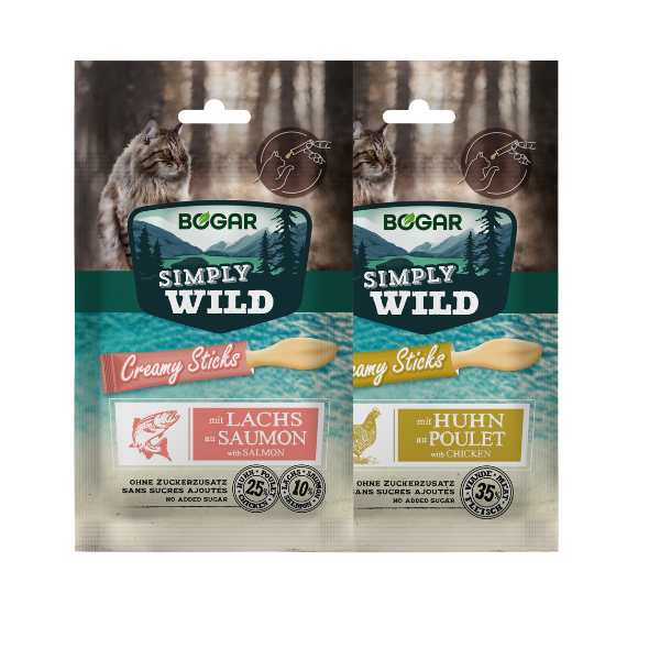 Simply Wild Creamy Sticks pour Chat 