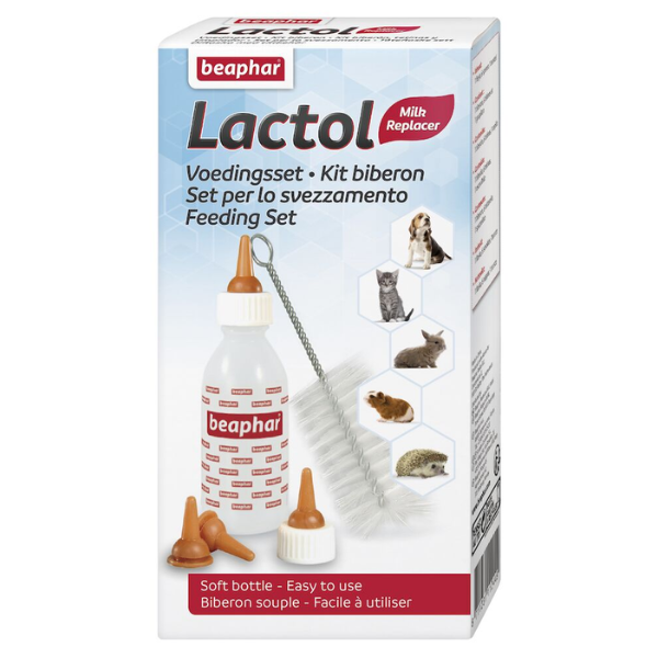 Beaphar Biberon et Tétines + Brosse à Nettoyer