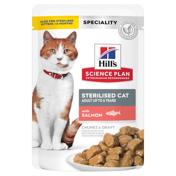 Hill's Science Plan Feline Adult Sterilised Saumon - 12 x 85 g