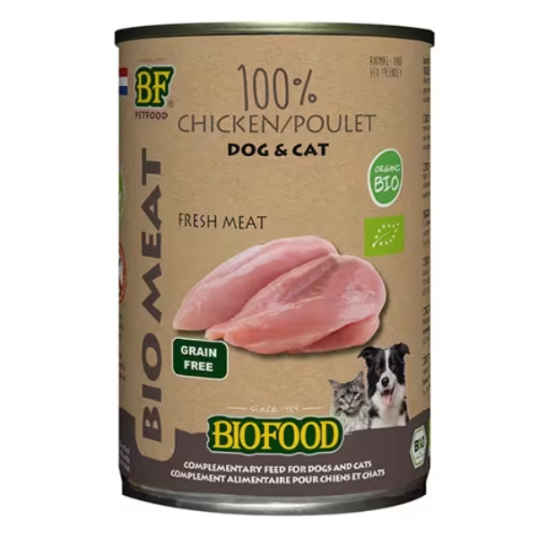 BF Petfood Menu BIO Poulet pour Chat & Chien