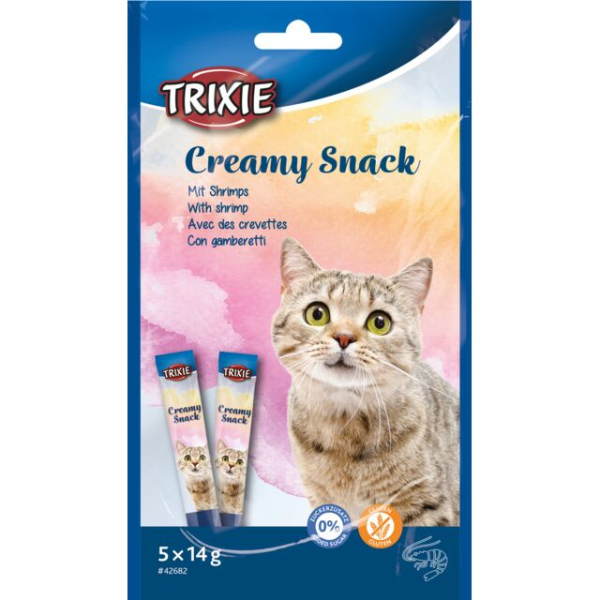 Trixie Creamy Snack pour Chat au Thon & Crevettes - 5 x 14 g