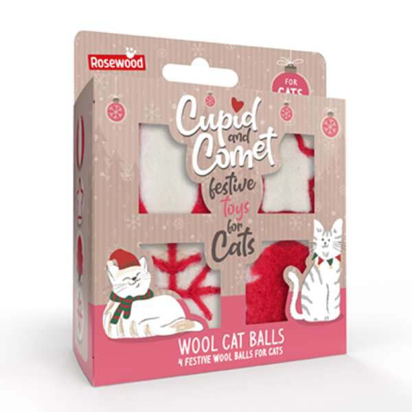 Coffret 4 balles pour chat (Materiel)