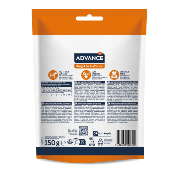 Advance Snack Dog Weight Control - 150 g