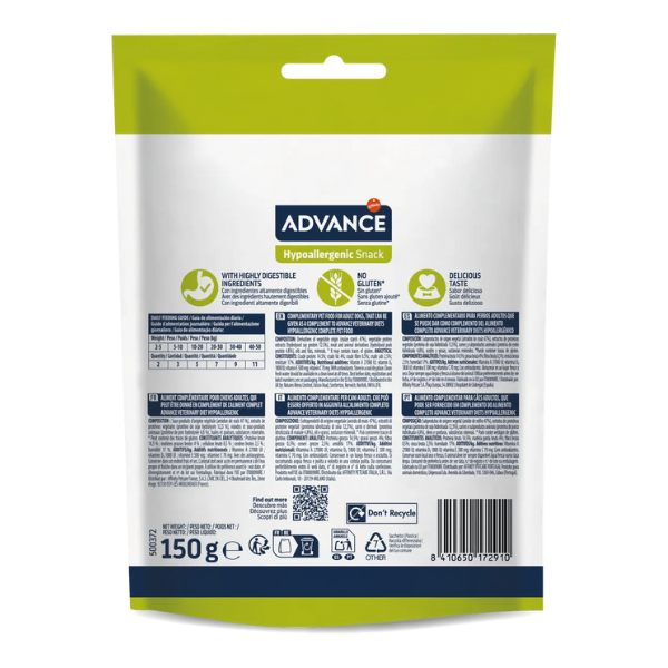 Advance Snack Dog Hyppoallergenic - 150 g 