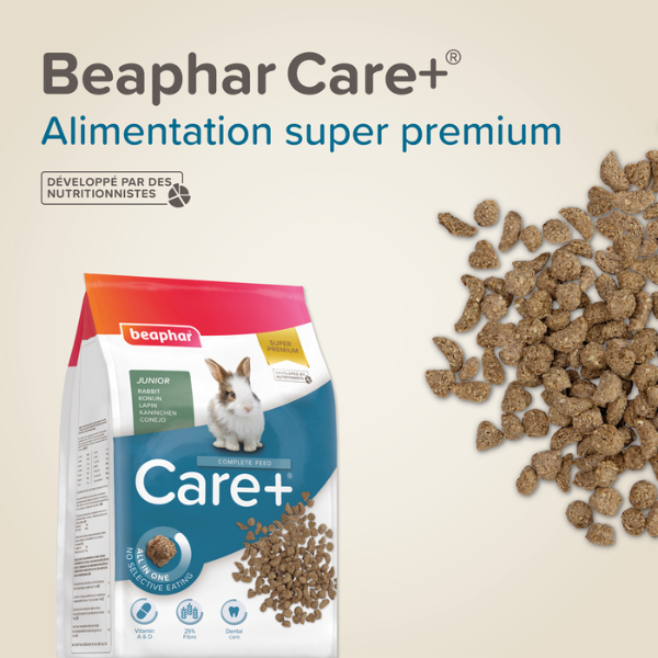 Beaphar Care+ Alimentation pour Lapin Junior - 1,5 kg