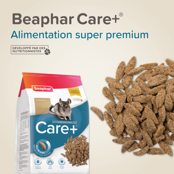 Beaphar Care+ Alimentation pour Chinchilla - 1,5 kg