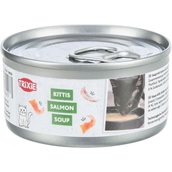 Trixie Soupe au Saumon pour Chat - 4 x 80 