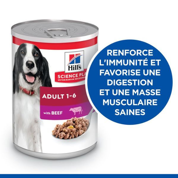 Hill's Science Plan Canine Adult Santé & Forme Boeuf - 12 x 370 gr