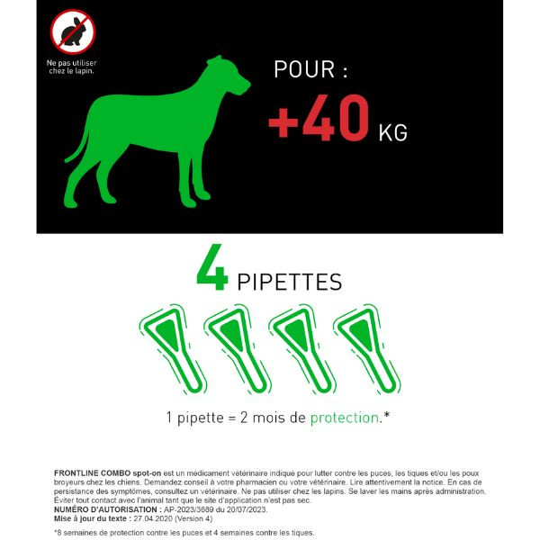 Frontline Combo XL Chien (>40 kg)