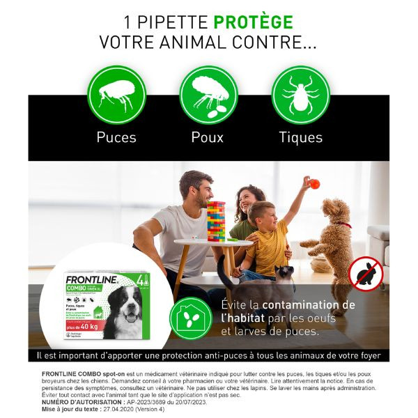 Frontline Combo XL Chien (>40 kg)