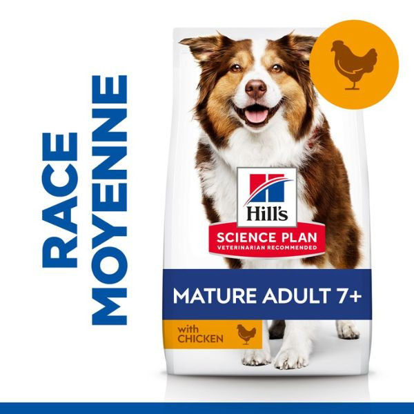 Hill's Science Plan Canine Mature Adult 7+ Medium Poulet
