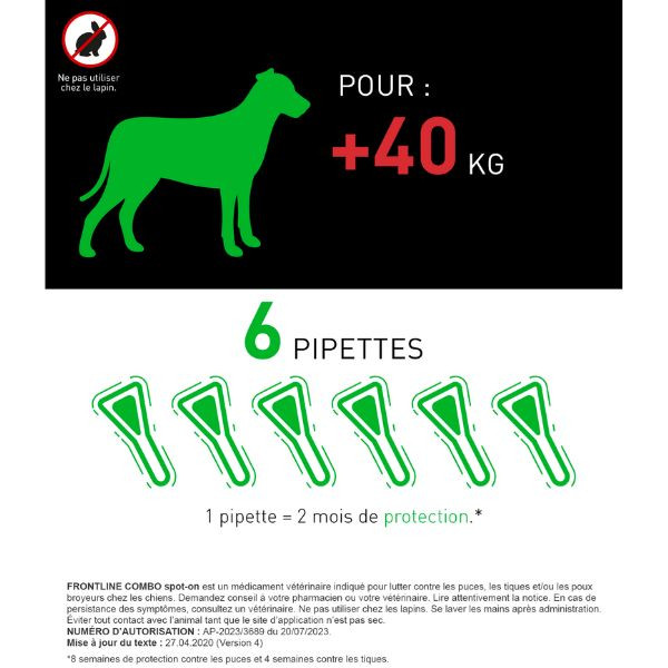 Frontline Combo XL Chien (>40 kg)