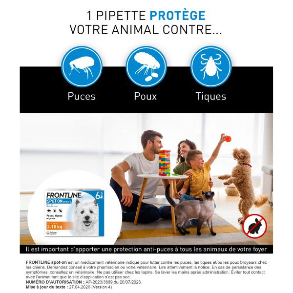 Frontline Spot-On S Chien (2-10 kg)