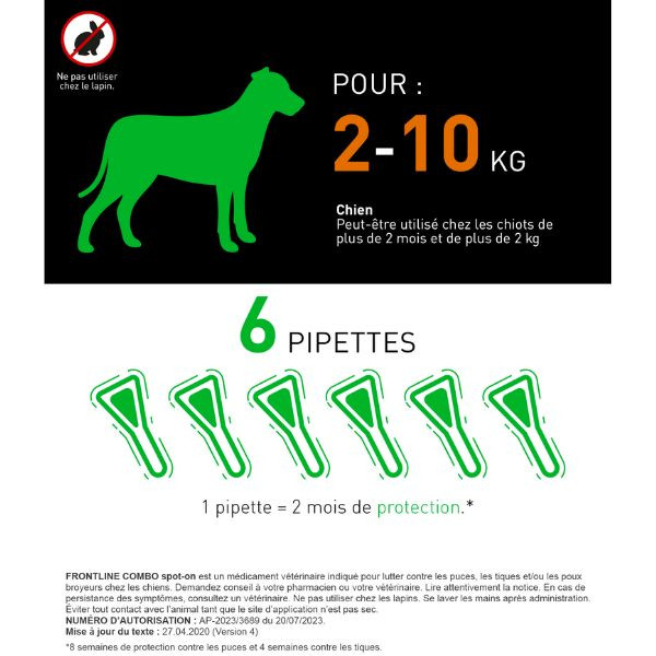 Frontline Combo S Chien (2-10 kg)