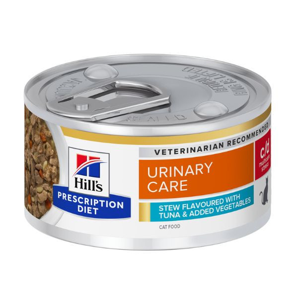 Hill's Prescription Diet Feline c/d Urinary Stress Multicare Mijotés Thon & Légumes - 24 x 82 g