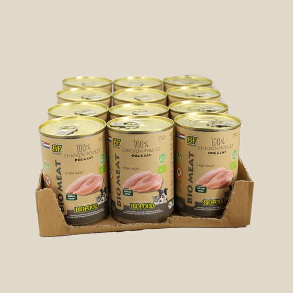 BF Petfood Menu BIO Poulet pour Chat & Chien - 400 g