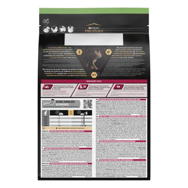 PROPLAN Cat Sterilised Duo Canard - 3 kg