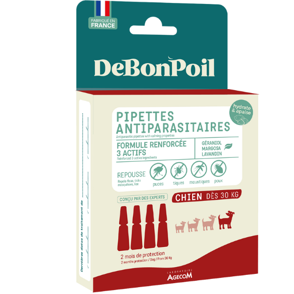 ActiPlant'3 Insectifuge Antiparasitaire pour Chien BIO - 3 pipettes 
