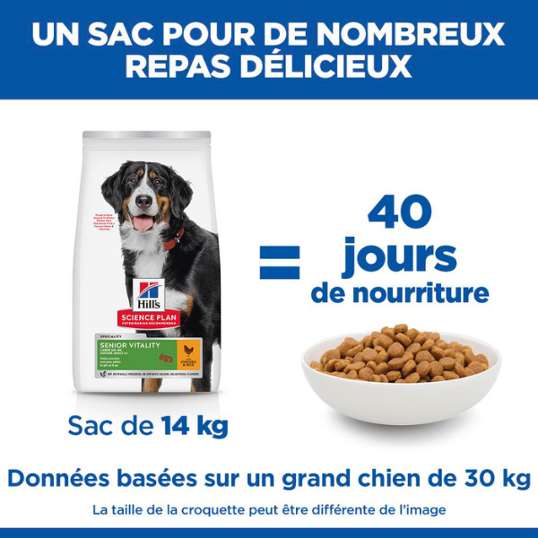 Hill's Science Plan Canine Adult 6+ Senior Vitality Large Breed - 14 kg