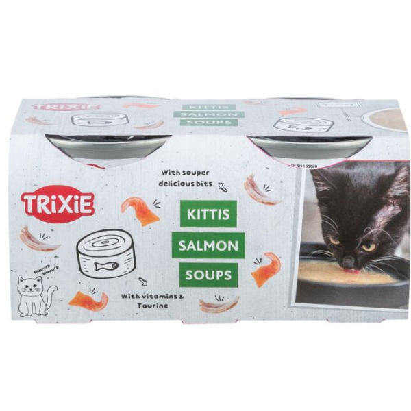 Trixie Soupe au Saumon pour Chat - 4 x 80 
