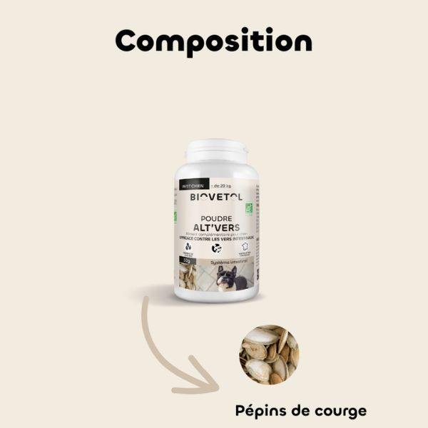 Biovetol Poudre Alt'vers - Petit Chien