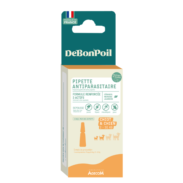 ActiPlant'3 Insectifuge Antiparasitaire pour Chien BIO - 3 pipettes 