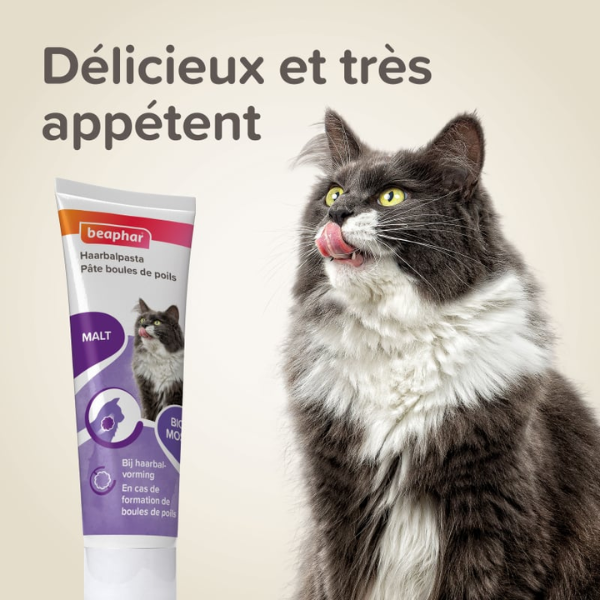 Beaphar Pâte Anti Boules de Poils pour Chat - 100 gr