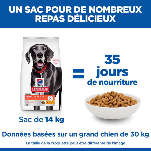 Hill's Science Plan Canine Perfect Digestion Large Breed - 14 kg