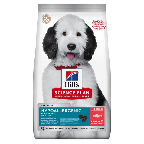 Hill's Science Plan Hypoallergenic Large Saumon - 14 kg
