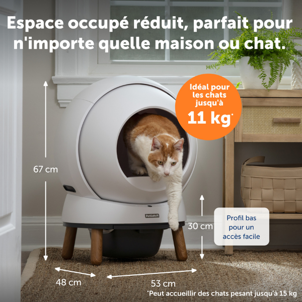PetSafe Smartspin - Bac à Litière Autonettoyant Connecté