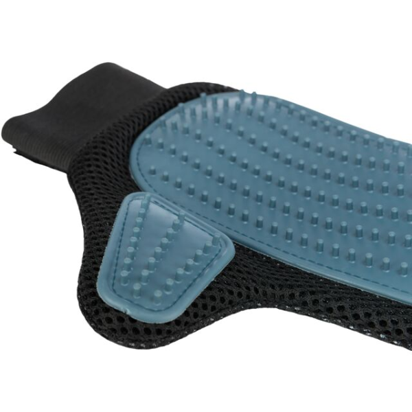 Trixie Gant Soin du Pelage - Gris Foncé / Bleu