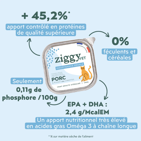 Ziggy Pâtée Chat IRC - 4 x 100 g