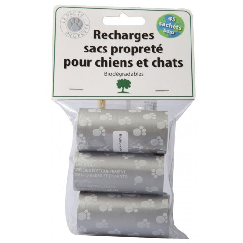 Wouapy Recharge pour Distributeur Net - 3 x 15 Sacs