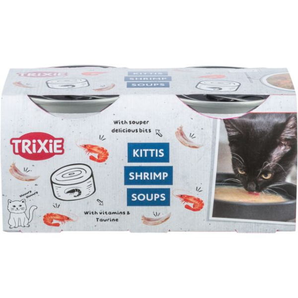 Trixie Soupe à la Crevette pour Chat - 4 x 80 g