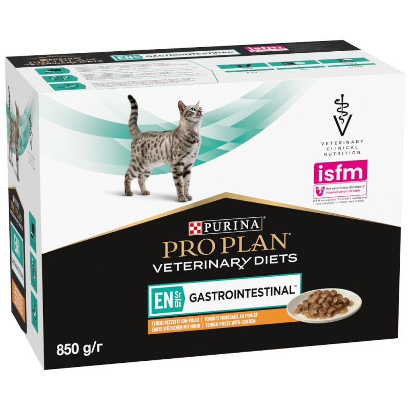 Purina Proplan Veterinary Diets Feline EN Poulet - 10 x 85 gr
