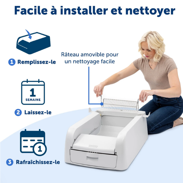 PetSafe ScoopFree - Bac à Litière Agglomérante Autonettoyant