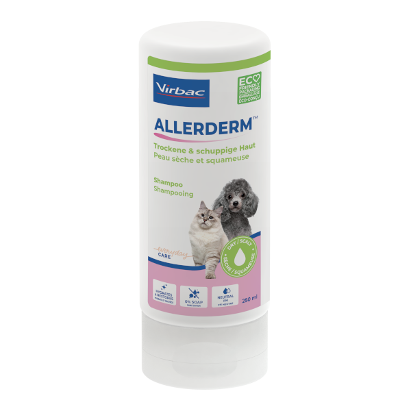 Virbac Shampooing Allerderm Peau sèche et squameuse - 250 ml