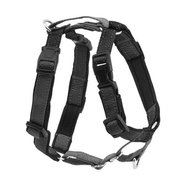 EasyWalk Harnais Noir "3 en 1" pour Chien