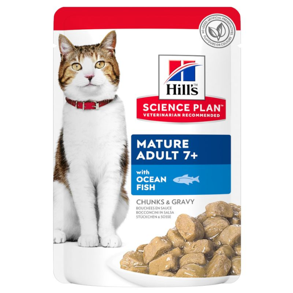 Hill's Science Plan Feline Mature Adult Poisson - 12 x 85 g 