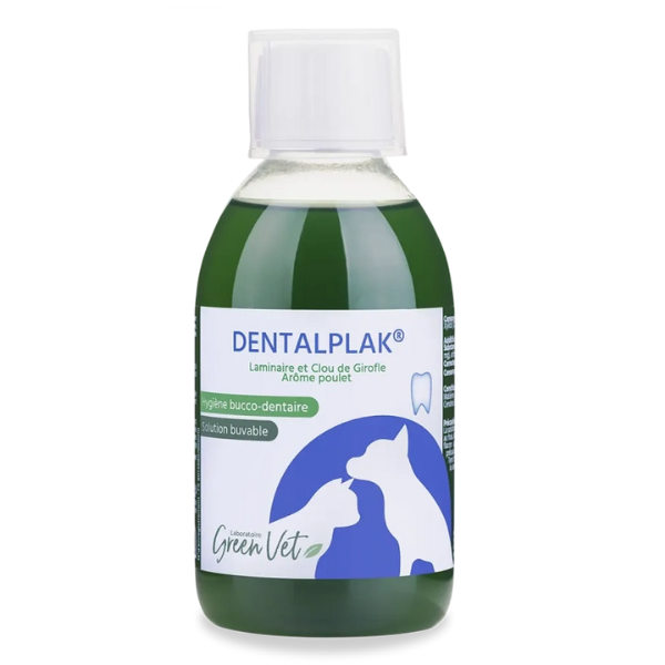 Greenvet Dentalplak Dentifrice Buvable au Poulet - 250 ml