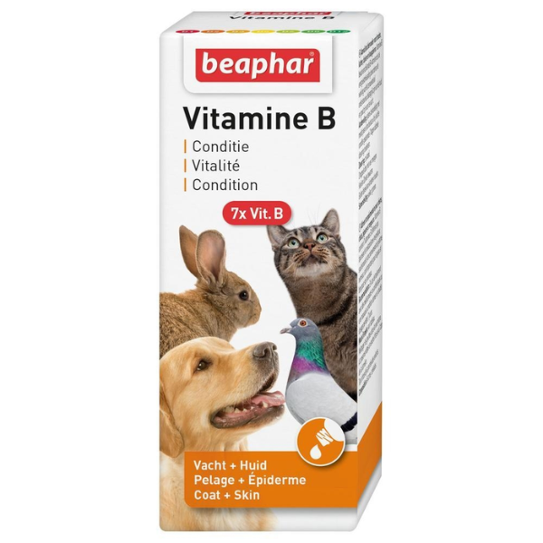 Beaphar Vitamine B pour chien, chat, lapin, rongeurs et oiseaux - 50 ml 