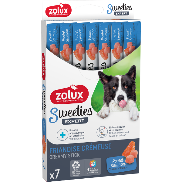 Zolux Stick Sweeties pour Chien - Poulet & Saumon