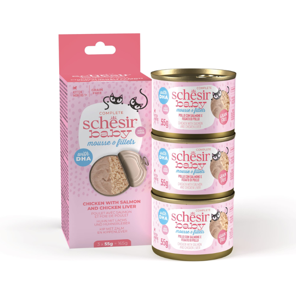 Schesir Baby Mousse & Filets - 3 x 55 g 
