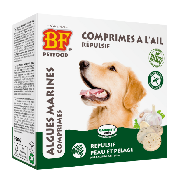 Biofood Anti-puces Algues Marines Chien - 55 pièces (Santé)
